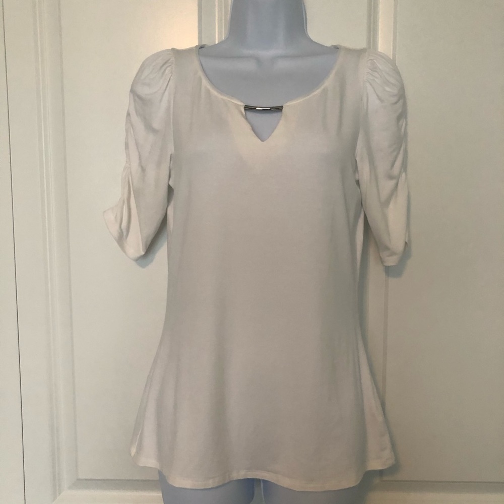 Small White House Black Market White shirt